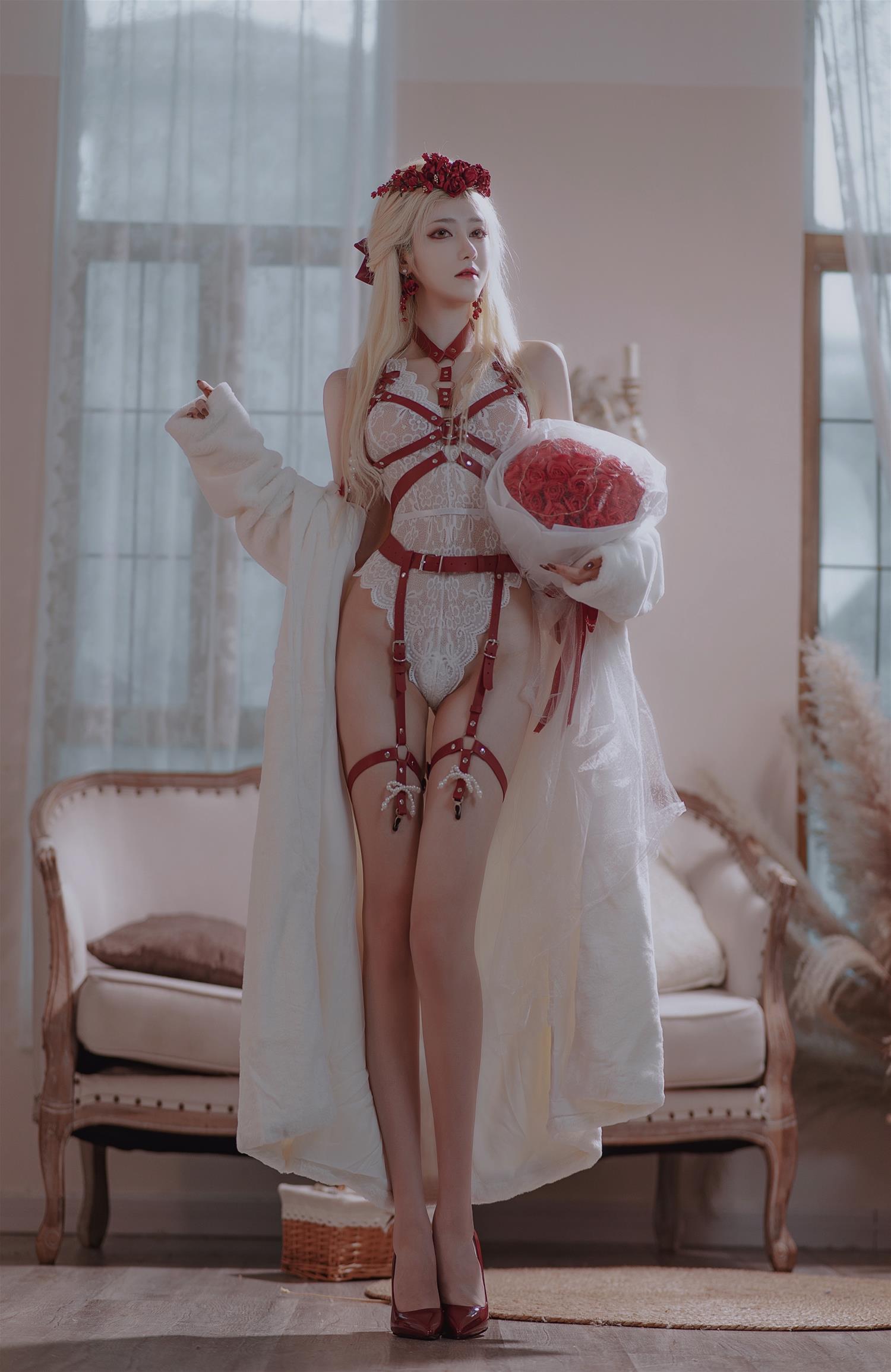 南桃Momoko 玫瑰内衣 [26P-68MB]