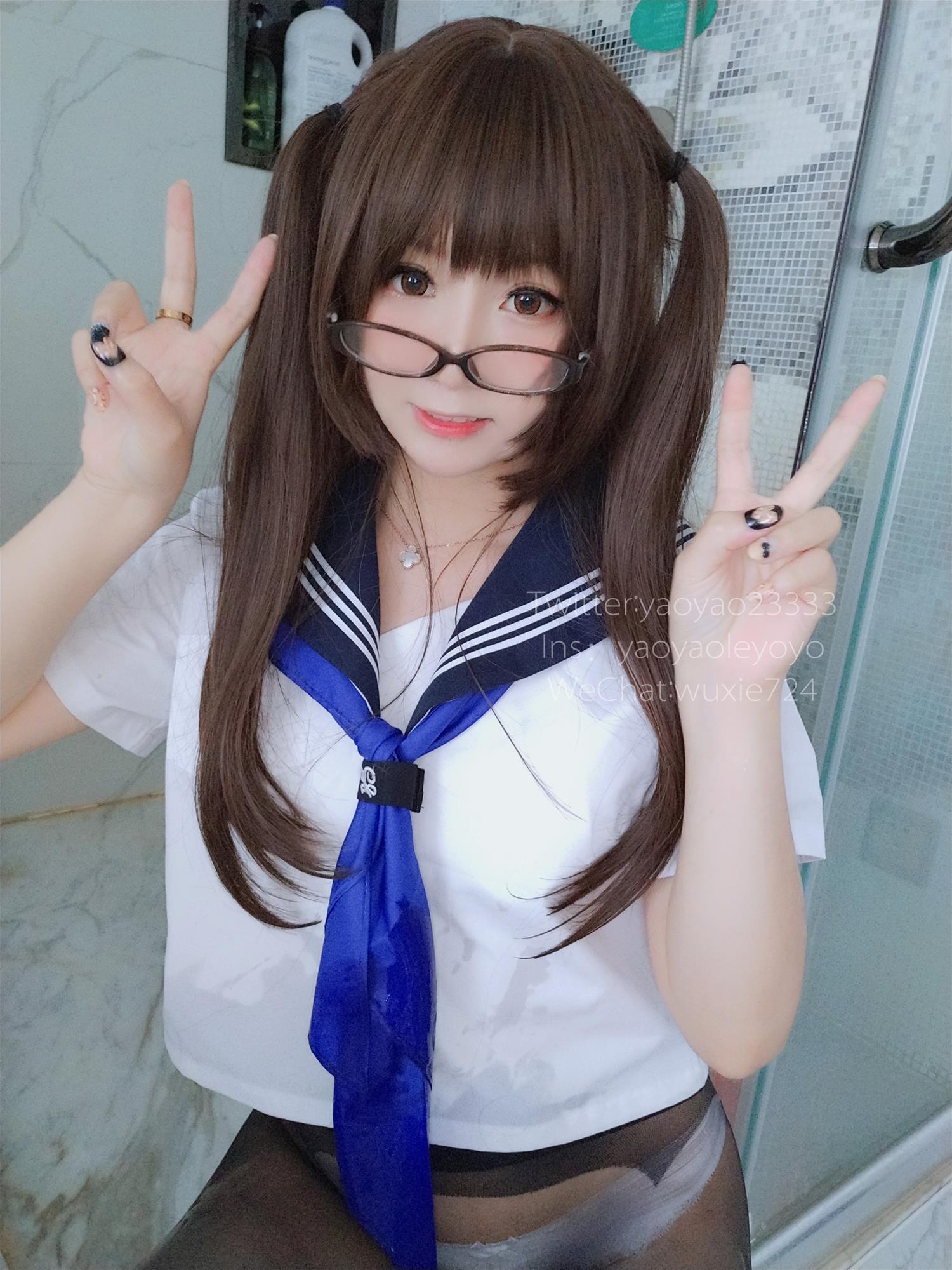 摇摇乐yoyo 蓝色jk [38P-154MB]