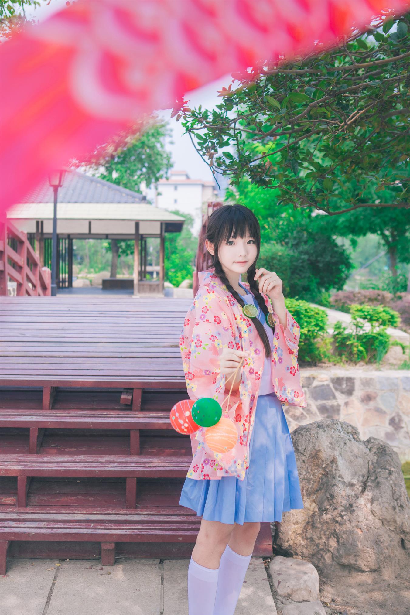 樱群 和服外套 [17P-212MB]