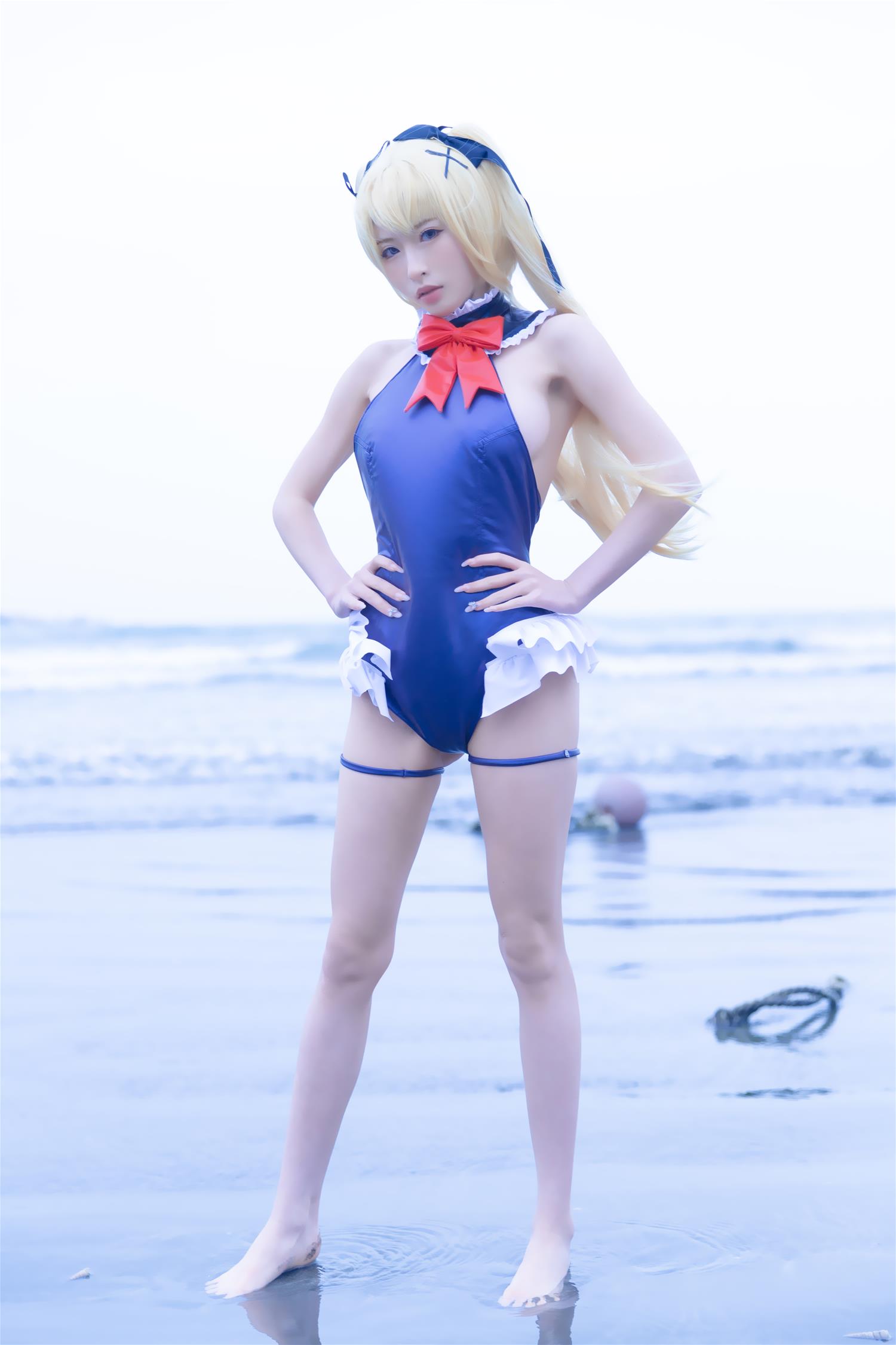 清水由乃 玛丽萝丝 蓝色泳衣 [32P-329MB]