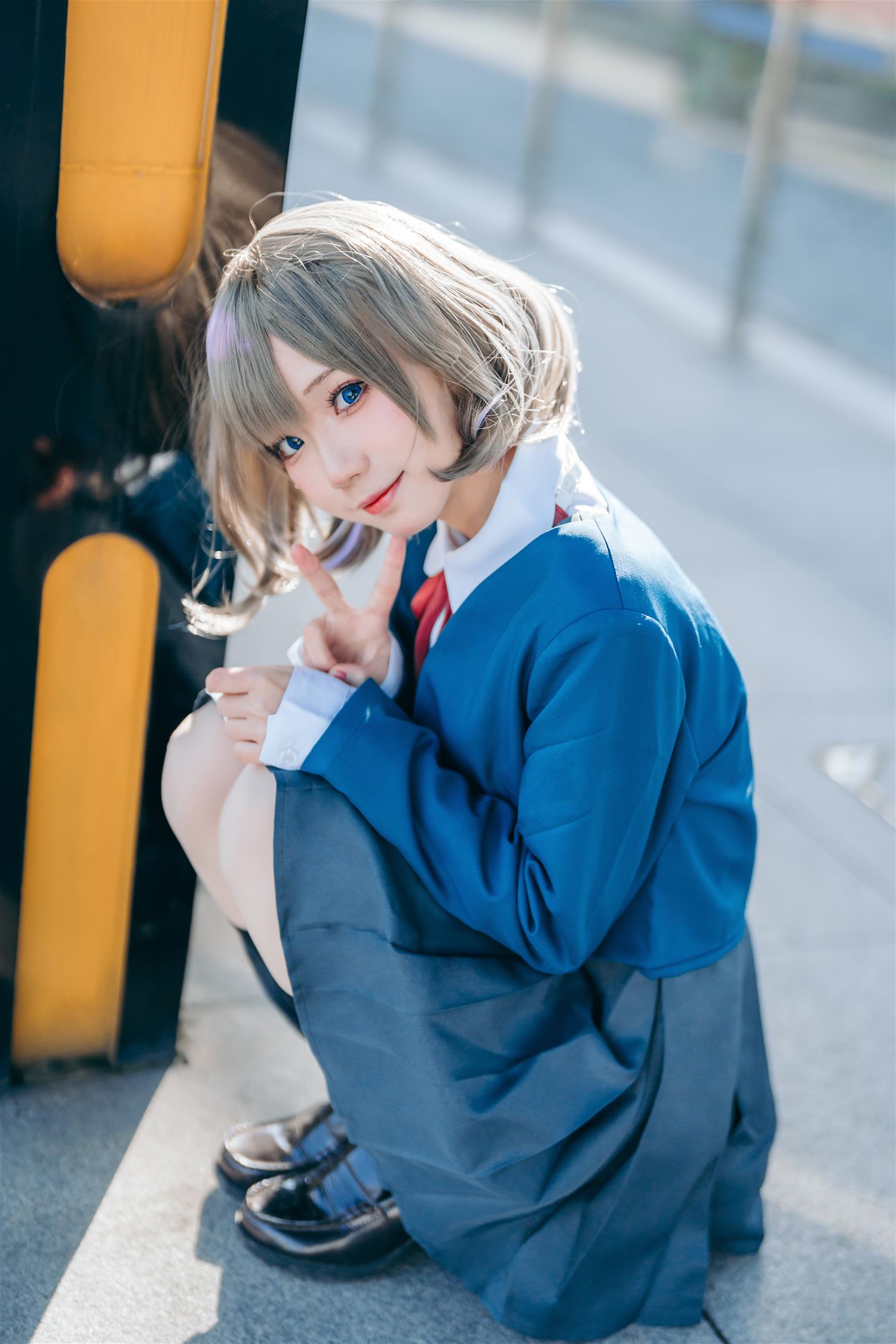 花柒Hana 唐可可校服 [15P-168MB]