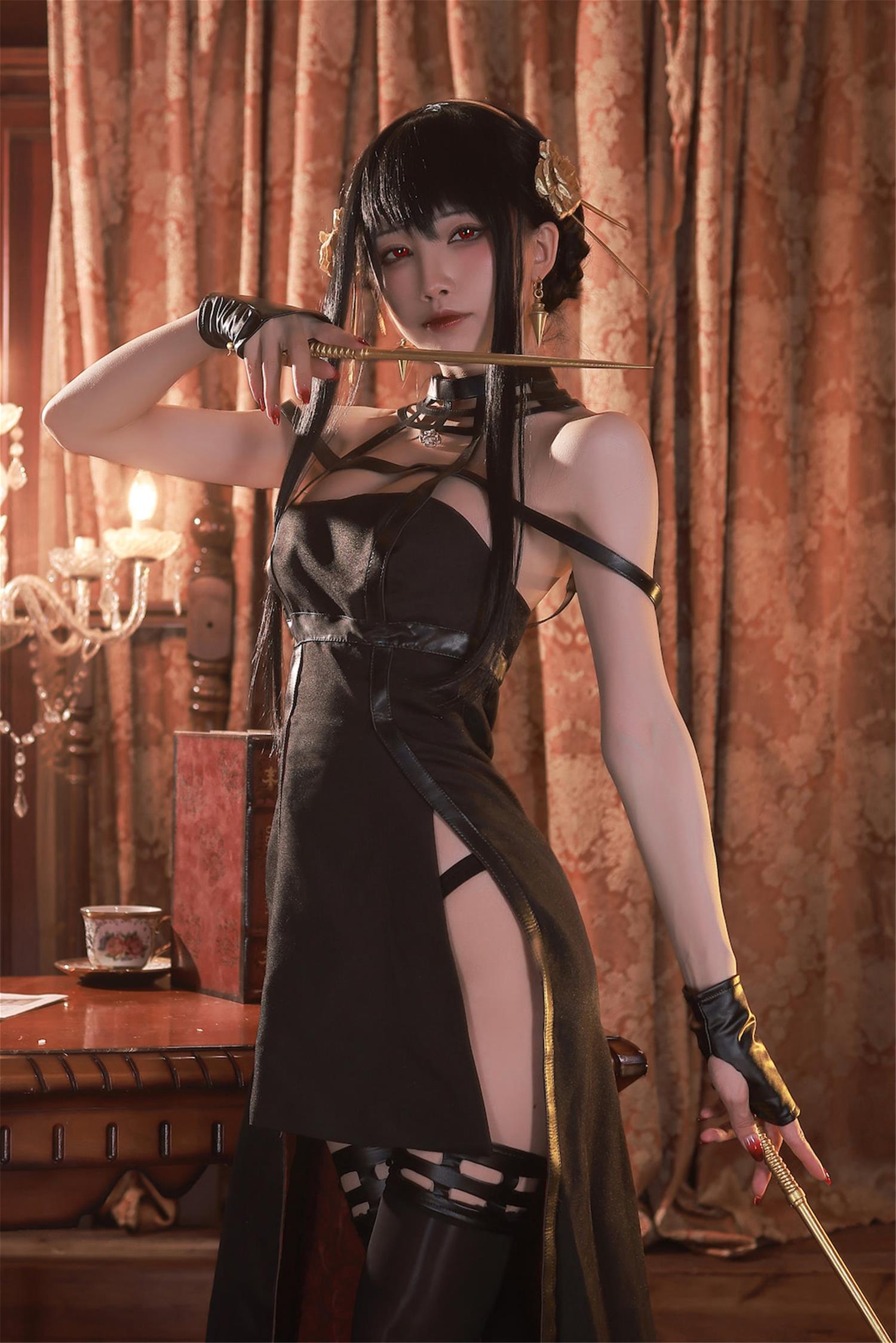 水淼aqua 约尔 黑礼服 [64P-79MB]