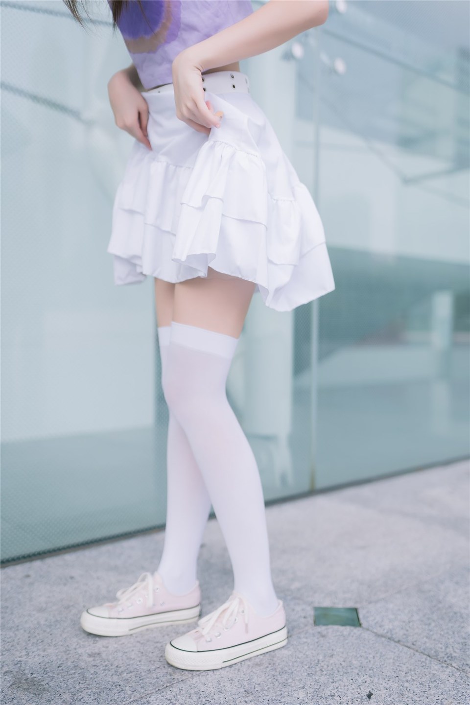 少女写真@白裙白丝 [39P]