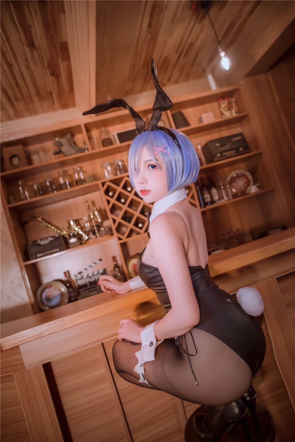 少女写真@雷姆白裙和兔女郎 [42P]