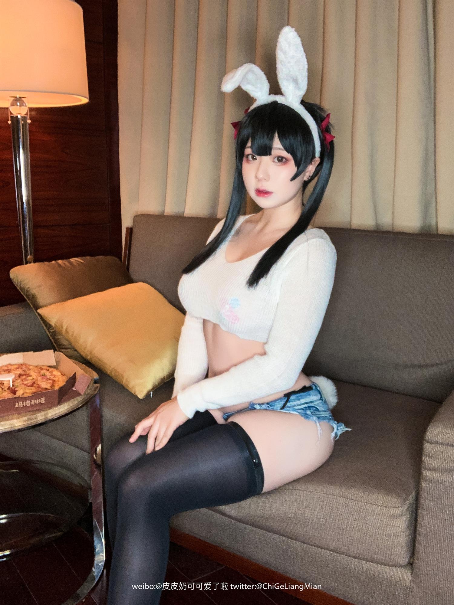 皮皮奶可可爱了啦 披萨白兔 [59P-239MB]