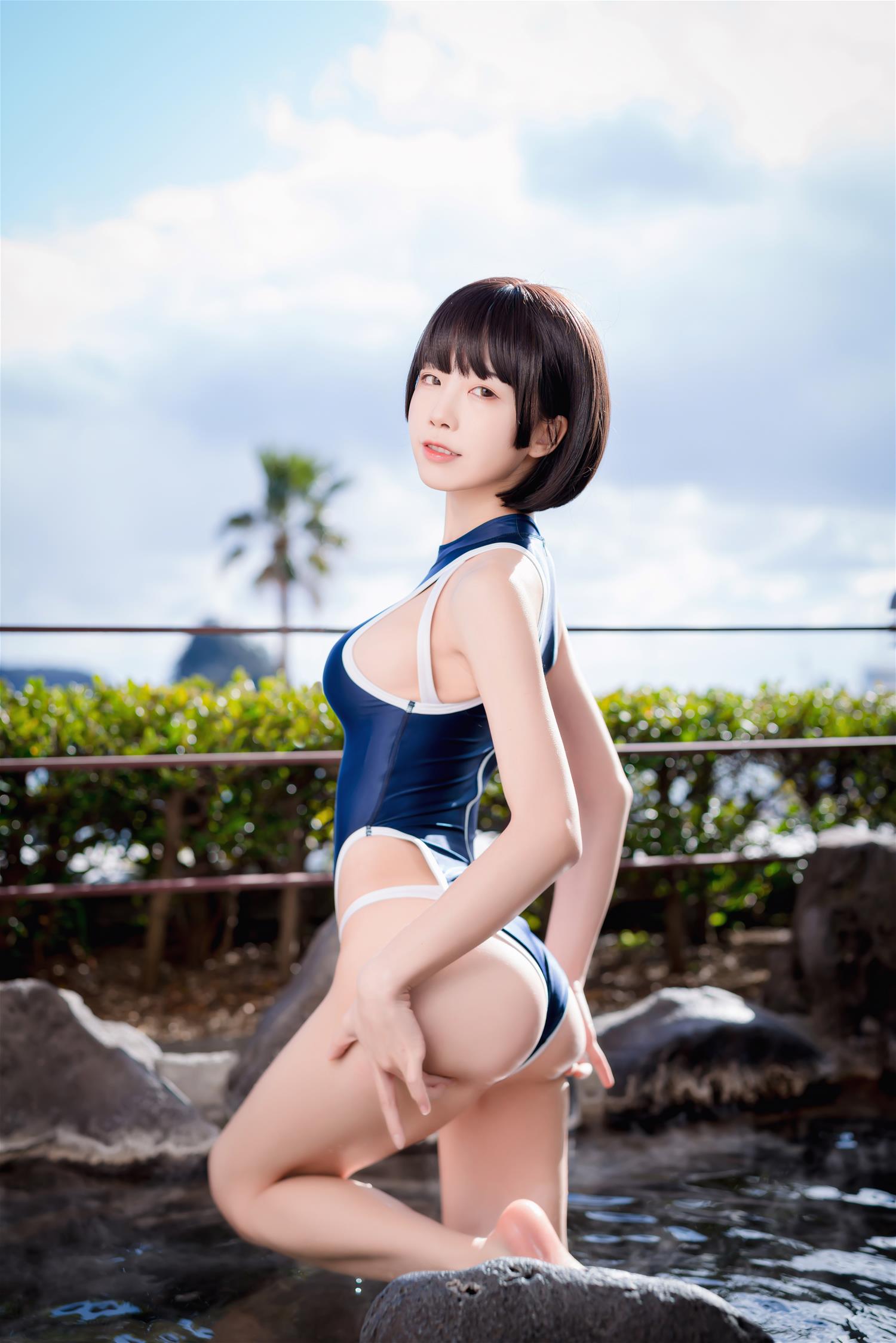 水淼aqua 竞泳水着 [40P-585MB]